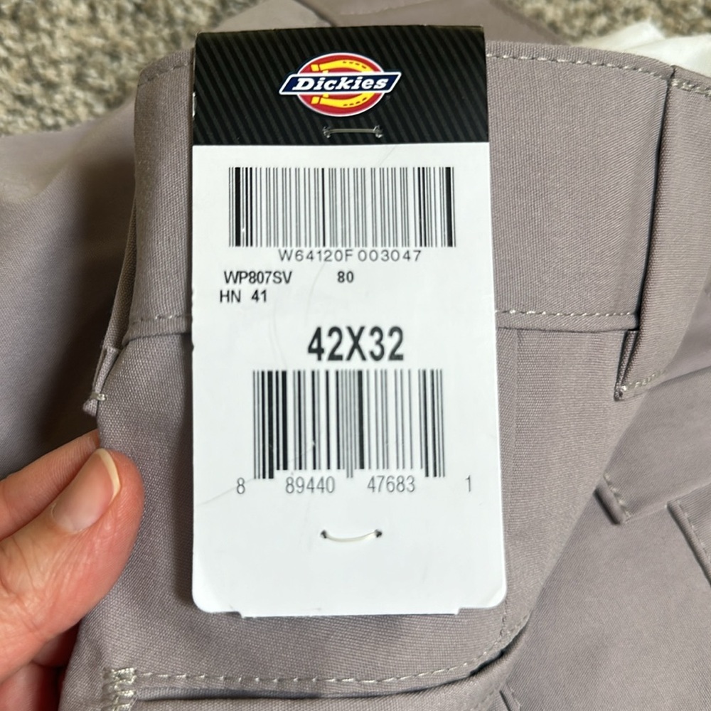 NWT Dickies Work Pants, Men’s- Slim Straight Fit- 42X32 - Picture 7 of 7